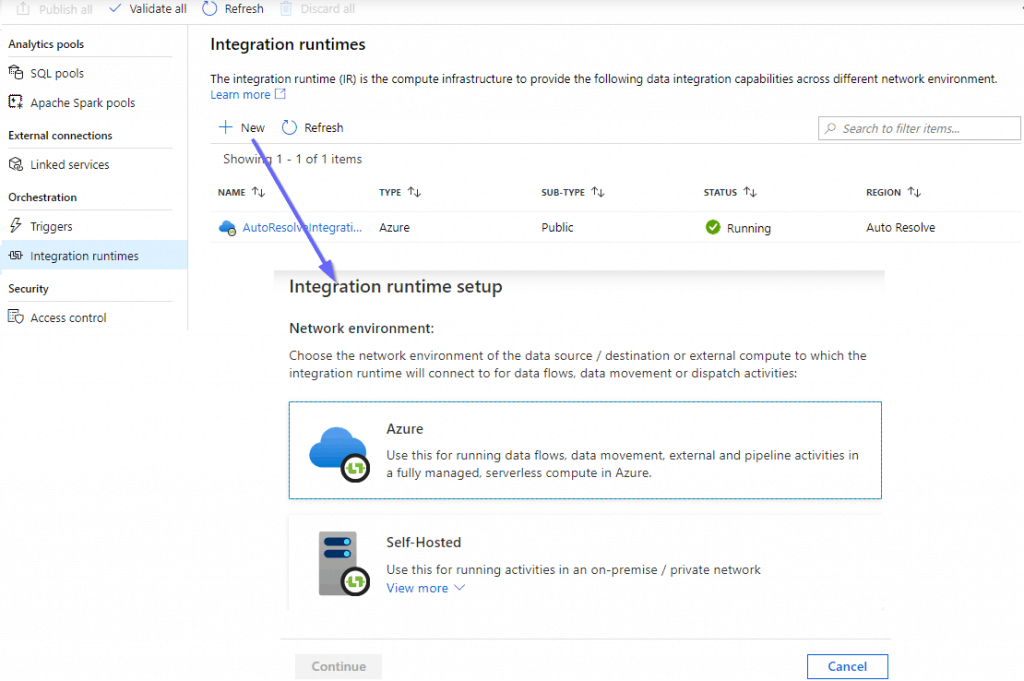 Manage Hub Integration Runtimes