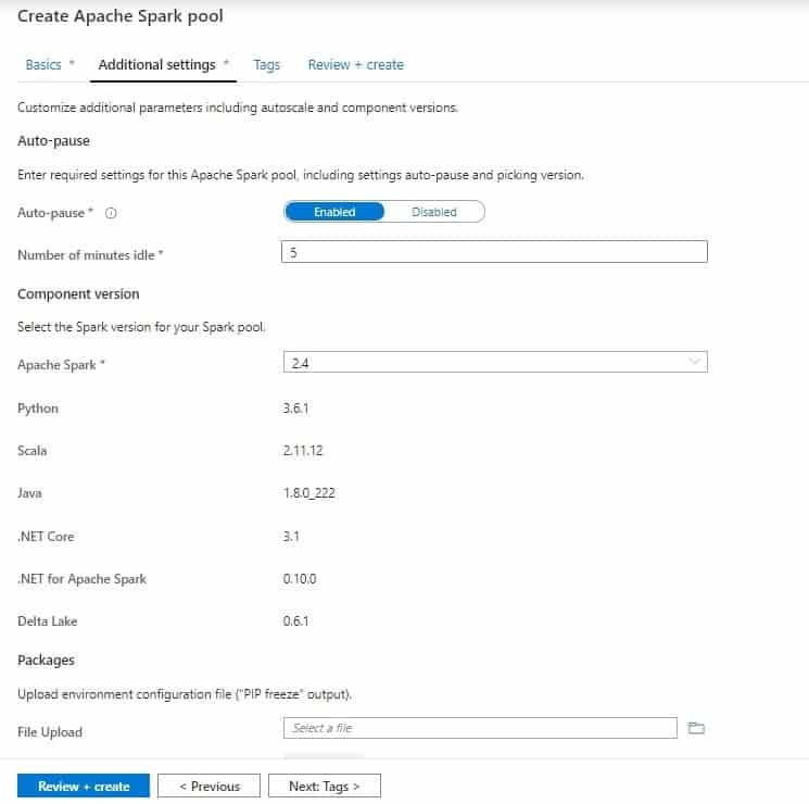 Apache Spark enable auto pause