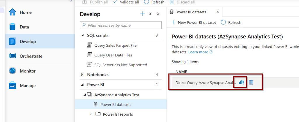 Configure dataset credentials