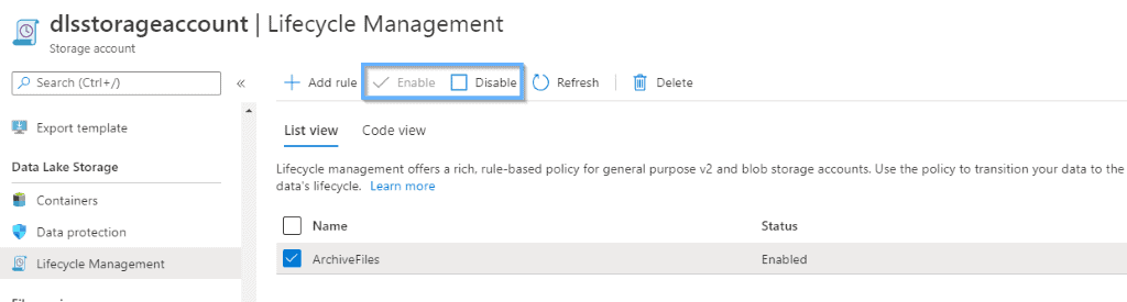 lifecycle management multiple rules