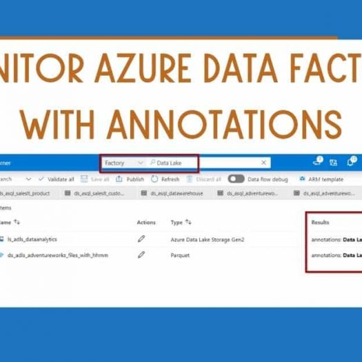 Monitor Azure Data Factory with Annotations (Tags)