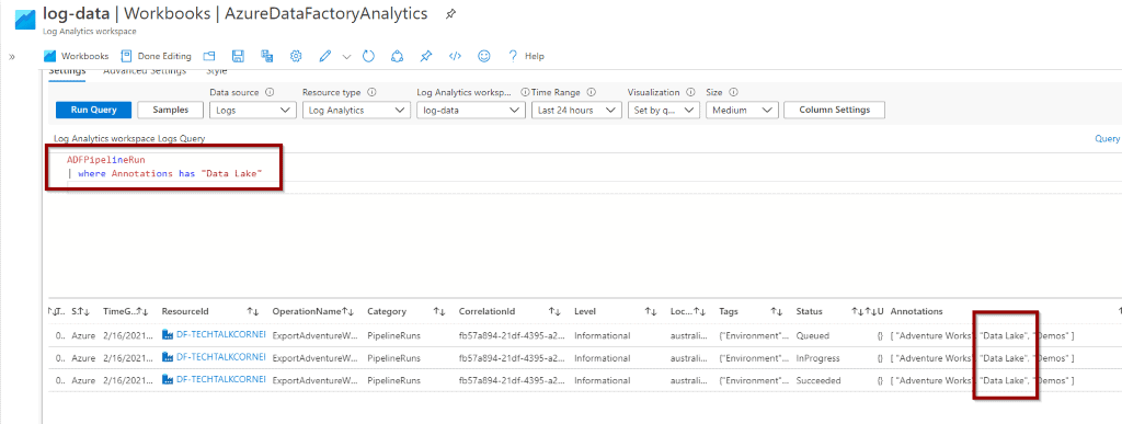 Use Azure Log Analytics