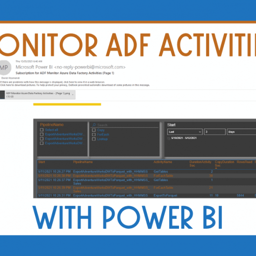 Monitor Azure Data Factory Activities with Power BI