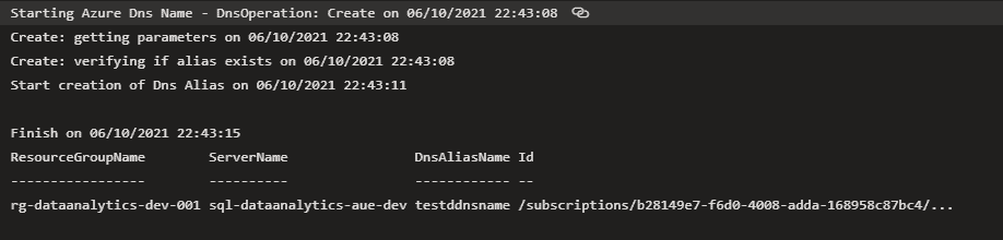 Create DNS Alias