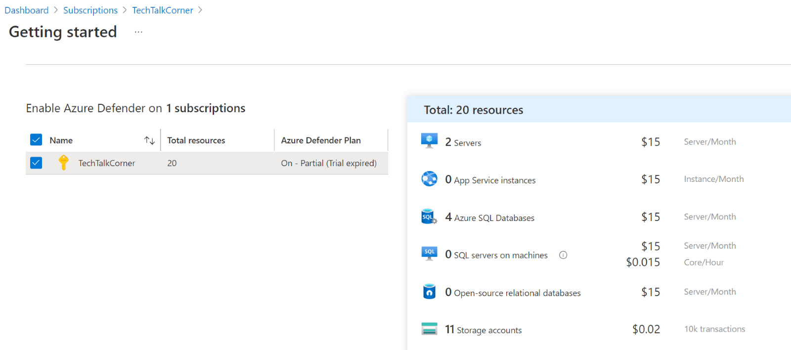 Azure Defender includes Azure Defender for SQL.