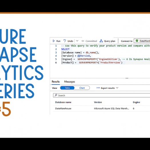 Azure Synapse Analytics Queries #5 Product Version