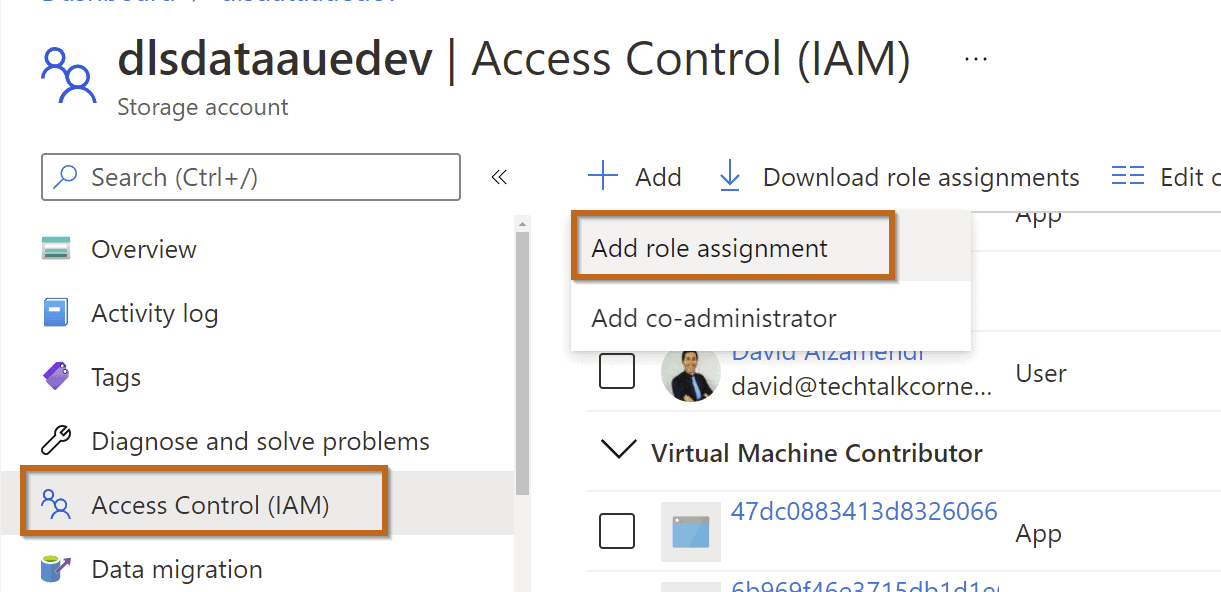 Access your Azure Data lake