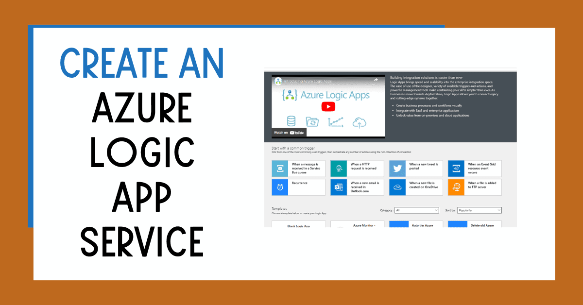 Create An Azure Logic App Service David Alzamendi