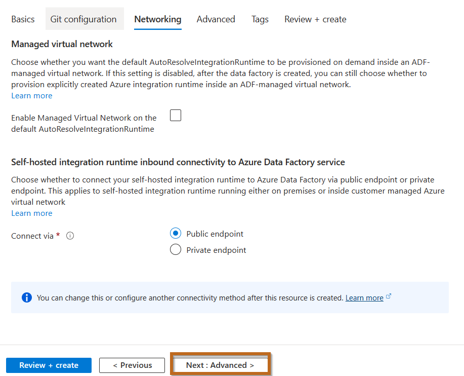 Create Azure Data Factory