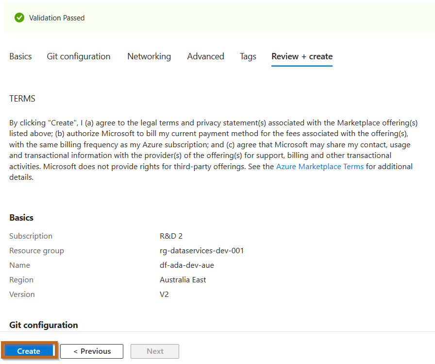 Create Azure Data Factory